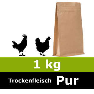 Wunschnapf Hühnchen Pur 1 kg - ideal als Trocken Barf oder Leckerlie